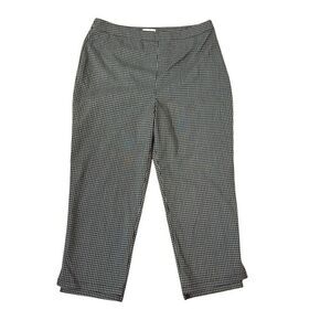 Lovers + Friends Young Professional Pants Black Grey Gingham Cropped Size XL